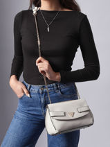 Shoulder Bag Serenova Polyurethane Guess White serenova ZG809121-vue-porte