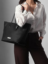 Sac Port� �paule K Ikon Polyester Recycl� Karl lagerfeld Noir k ikon B1W30012-vue-porte