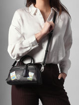 Sac Bowling K/ikon Mono Cuir Karl lagerfeld Marron k ikon B1W30025-vue-porte