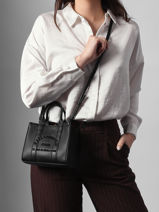 Sac Xs Rsg Cuir Avec Bandouli�re Karl lagerfeld Noir rsg B1W30042-vue-porte