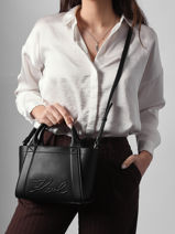 Sac Port� Main K/ville Cuir Karl lagerfeld Noir k ville B1W30067-vue-porte