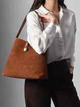 Shoulder Bag K Autograph Leather Karl lagerfeld Brown k autograph B1W30105-vue-porte