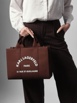 Small Tote Bag Rsg Cotton Karl lagerfeld Brown rsg A1W50010-vue-porte