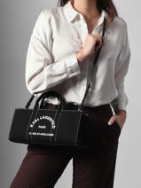 East-west Rsg Magazine Tote Karl lagerfeld Black rsg B1W50014-vue-porte