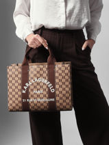 Satchel Rsg Cotton Karl lagerfeld Beige rsg B1W50021-vue-porte