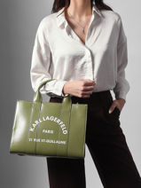 Tote Bag Rsg With Shoulder Strap Karl lagerfeld Green rsg A4W50027-vue-porte