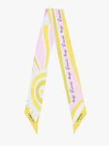Silk Ribbon Sunrise 82x5,5cm Lancel Green charms A14134