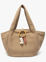 Coin Purse Woomen Beige camomille pearl WCAE07