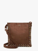 Shoulder Bag Velvet Studs Miniprix Brown velvet studs JC53004