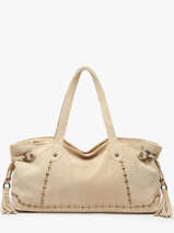 Shoulder Bag Houston Leather Basilic pepper Beige houston BHOU80