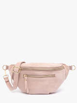 Sac Banane Cuir Milano Rose velvet VE24119O
