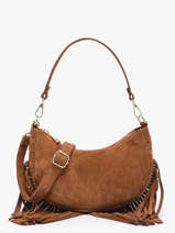 Shoulder Bag Velvet Leather Milano Brown velvet VE25064O