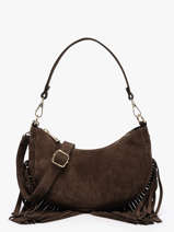 Shoulder Bag Velvet Leather Milano Brown velvet VE25064O
