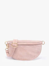 Belt Bag Leather Milano Pink velvet VE25111