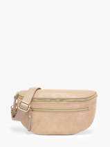 Sac Banane Milano Beige velvet caviar VC24111