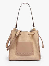 Satchel Velvet Caviar Leather Milano Beige velvet caviar VC25113