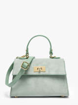 Shoulder Bag Velvet Caviar Leather Milano Green velvet caviar VC25116