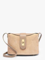 Shoulder Bag Velvet Caviar Leather Milano Beige velvet caviar VC25115