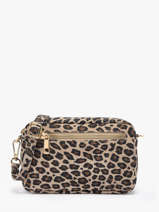 Shoulder Bag Velvet Leopardo Leather Milano Multicolor velvet leopardo VL25115