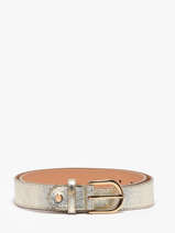 Belt Nine Leather Milano Silver nine NI25067
