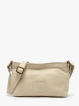 Shoulder Bag Seam Leather Basilic pepper Beige seam BSEA01