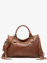 Satchel Dakota Leather Basilic pepper Brown dakota BDAK22