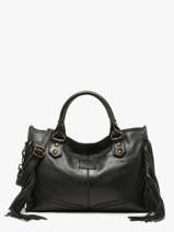 Satchel Dakota Leather Basilic pepper Black dakota BDAK22