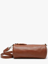 Shoulder Bag Cow Leather Basilic pepper Brown cow BCOW87