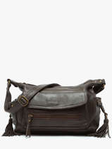 Sac Bandouli�re Cow Cuir Basilic pepper Marron cow BCOW86