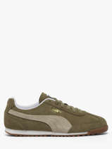 Sneakers In Leather Puma Green women 40236208