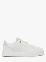 Sneakers In Leather Tommy hilfiger White women 91050GE