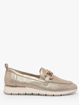Moccasins In Leather Tamaris Gold women 45