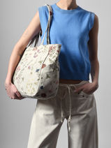 Sac Port� �paule Alocasia Coton Woomen Beige alocasia WALO01-vue-porte