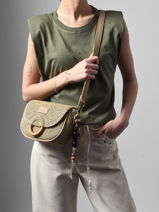 Sac Bandouli�re Crocus Estival Woomen Beige crocus estival WCRS03-vue-porte
