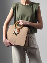 Sac Port� Main Camomille Pearl Woomen Beige camomille pearl WCAE1M-vue-porte