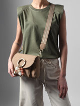 Shoulder Bag Camomille Pearl Woomen Beige camomille pearl WCAE06-vue-porte