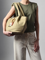 Coin Purse Woomen Green camomille pearl WCAE07-vue-porte