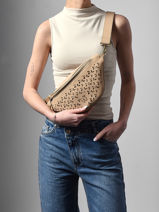 Belt Bag Woomen Beige zamia WZAM04-vue-porte