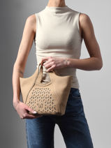 Sac Bandouli�re Zamia Woomen Beige zamia WZAM06-vue-porte