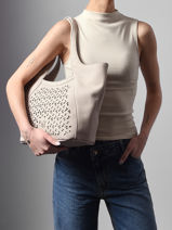 Shoulder Bag Zamia Woomen Beige zamia WZAM07-vue-porte