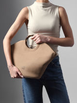 Sac Port� Main Neflier Pearl Woomen Beige neflier pearl WNEP01-vue-porte