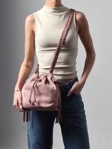 Sac Bandouli�re Maranta Woomen Rose maranta WMAT06-vue-porte