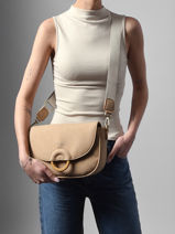 Shoulder Bag M Crocus Woomen Beige crocus WCRO04-vue-porte