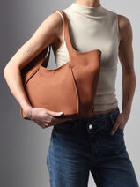 Sac Port� �paule Crocus Woomen Marron crocus WCRO07-vue-porte