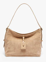 Shoulder Bag Velvet Caviar Leather Milano Beige velvet caviar VC250610