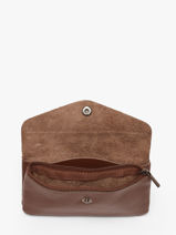 Porte-monnaie Caviar Cuir Milano Marron caviar CA23113-vue-porte