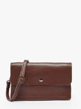 Sac Bandouli�re Caviar Cuir Milano Marron caviar CA23067