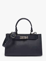 Sac Port� Main Caviar Cuir Milano Bleu caviar CA25114