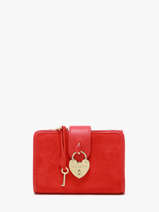 Leather Valentine Fusion Wallet Paul marius Red fusion VALENFUS