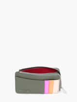 Card Holder Mandala Leather Nathan baume Green mandala M-vue-porte